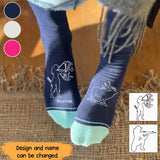 Personalized Hunting Drawing 3D Socks Printed Hn24362
