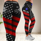 Personalized Taken By My Paramedic US Flag Legging QTVQ24408