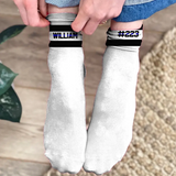 Personalized Police Custom Name Thin Blue Line 3D Socks Printed HN24413