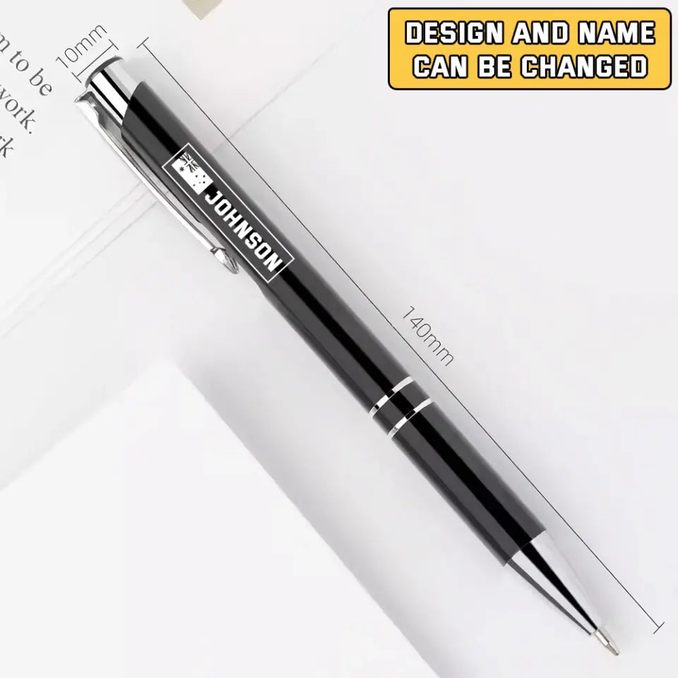 Personalized Australian Custom Name Pen Laser Engraving Printed QTVQ24474