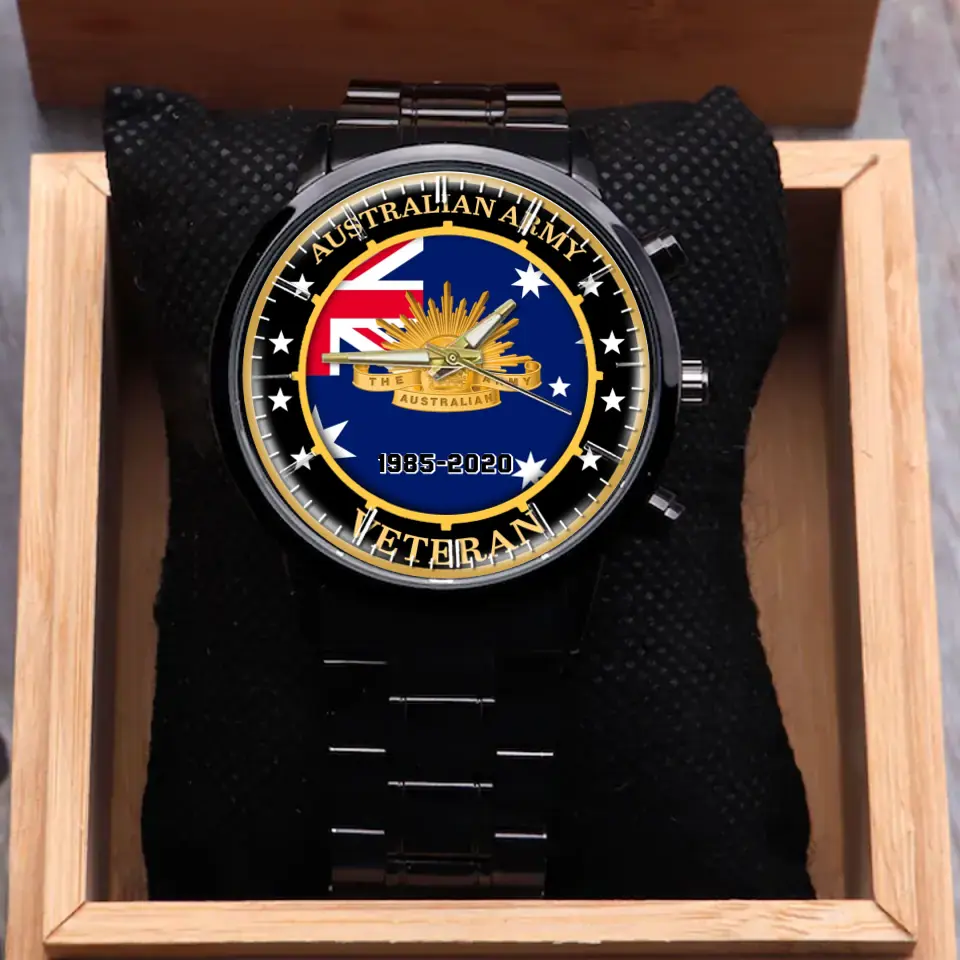 Personalized Australian Armed Forces Logo Custom Time Watch Printed 24469AHVQ