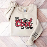 Personalized The Cool Auntie & Kid Names Sweatshirt Printed HN24517