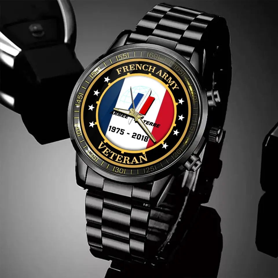 Personalized French Army Logo Custom Time Watch Printed AHVQ24572