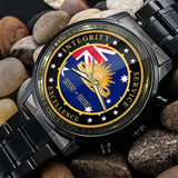 Personalized Integrity Service Excellence Australian Army Logo Watch Printed AHVQ24583