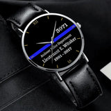 Personalized Police Department Custom Rank Name ID & Served Time Women Watch Printed QTVA24590
