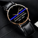 Personalized Police Department Custom Rank Name ID & Served Time Women Watch Printed QTVA24590
