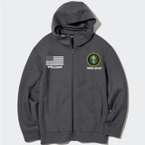 Personalized US Military Branch Custom Name And Served Time Zip Hoodie 2D Printed KVH2411