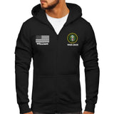 Personalized US Military Branch Custom Name And Served Time Zip Hoodie 2D Printed KVH2411