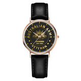 Personalized Australian Army Logo Custom Name & Served Time Women Watch Printed KH24591