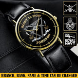 Personalized Ready To Fight UK Rank Camo Women Watch Printed AHVA24601
