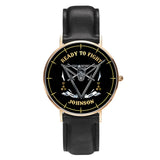 Personalized Ready To Fight UK Rank Camo Women Watch Printed AHVA24601