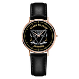 Personalized Ready To Fight UK Rank Camo Women Watch Printed AHVA24601