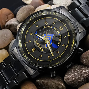 Personalized US Police Rank Camo Custom Name Watch Printed KVH24622
