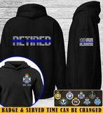 Personalized Retired Australian Police Logo Custom Time Hoodie 2D Printed LVA24624