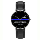 Personalized Police Department Custom Rank Name ID & Served Time Women Watch Printed QTVA24590