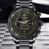Personalized US Army Veteran Rank Camo Custom Time Watch Printed AHVA24638