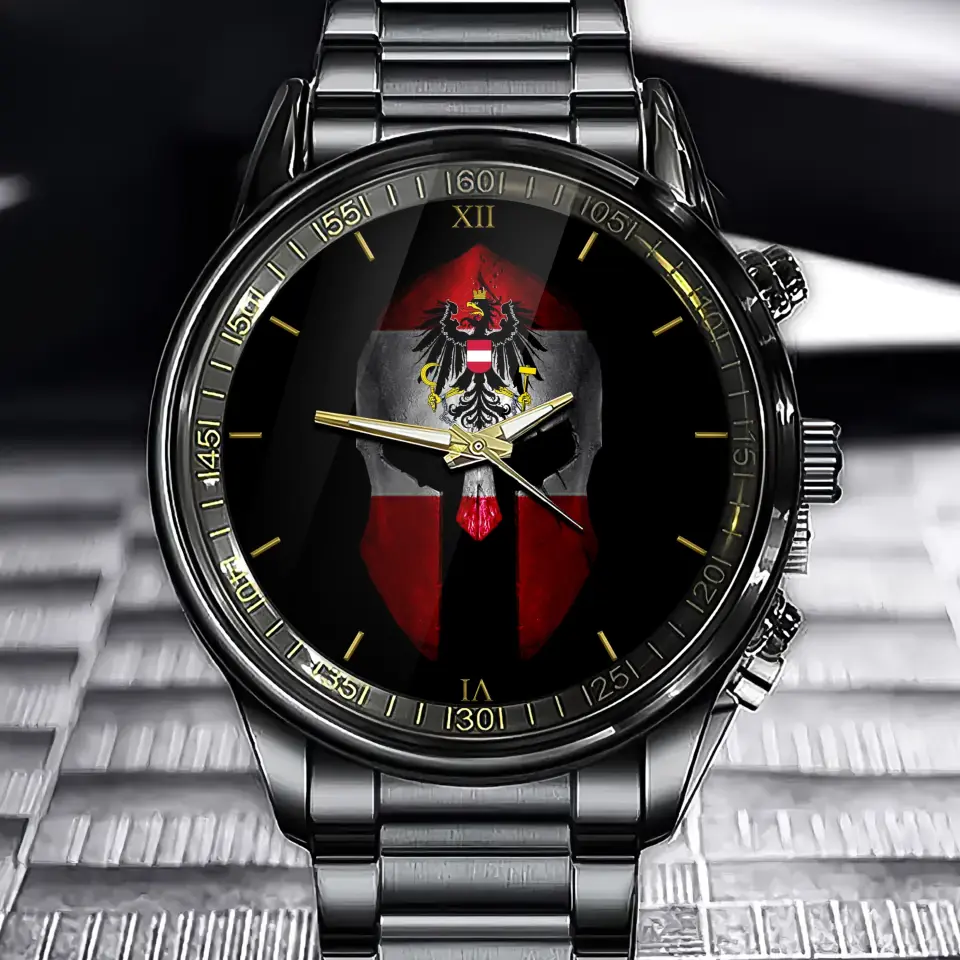 Personalized Austrian Soldier Mask Watch Printed AHVQ24637