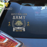 Personalized Australian Army Logo Custom Rank & Name Decal Printed AHHN24639