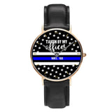 Personalized Taken By My Officer Police Thin Blue Line Custom ID Women Watch Printed QTVQ24646