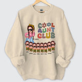 Personalized Cool Auntie Club Cute Chibi With Kids Sweatshirt 24641HN