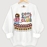 Personalized Cool Auntie Club Cute Chibi With Kids Sweatshirt 24641HN