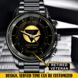 Personalized Retired Austrian Airforce Logo Custom Name & Time Watch Printed AHVQ24666