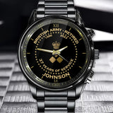 Personalized British Army Retired Custom Served Time & Name Watch Printed AHVA24696