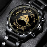 Personalized France Army Retired Custom Served Time & Name Watch Printed AHVA24696