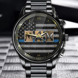 Personalized Name Characters Police Officer Watch Printed QTVA24700