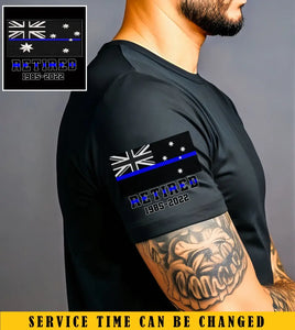 Personalized Retired Australian Police Custom ID T-shirt Printed KVH24708