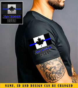 Personalized Retired Canadian Police Custom ID T-shirt Printed KVH24708