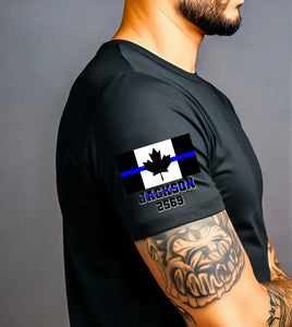 Personalized Retired Canadian Police Custom ID T-shirt Printed KVH24708