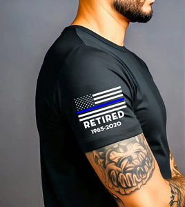 Personalized Retired US Police Custom Time T-shirt Printed KVH24708