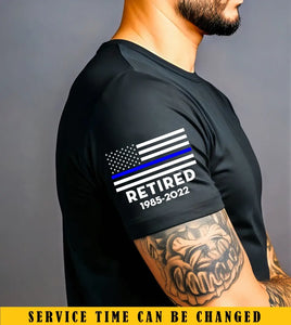 Personalized Retired US Police Custom Time T-shirt Printed KVH24708