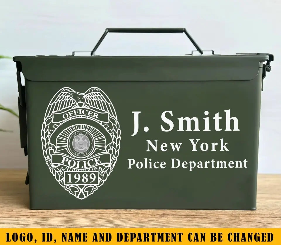 Personalized Hawaii Police Logo Custom Name Ammo Box Printed QTKH24735