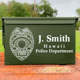 Personalized Hawaii Police Logo Custom Name Ammo Box Printed QTKH24735