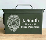 Personalized Hawaii Police Logo Custom Name Ammo Box Printed QTKH24735
