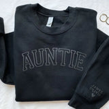 Personalized Auntie & Kid Names Sweatshirt Printed LVA24733