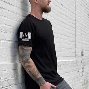 Personalized Canadian Army Logo Custom Name & Time T-shirt Printed QTVA24739