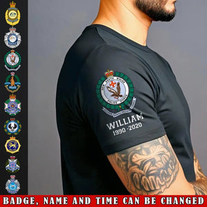 Personalized Australian Police Branch Logo Custom Name & Time T-shirt Printed LVA24742