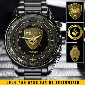 Personalized Police Logo Custom Name Watch Printed KH24746