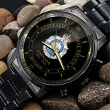 Personalized Australian Police Logo Custom Name & Time Watch Printed AHVQ24741