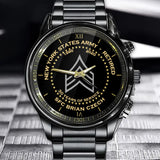 Personalized Retired US Army Custom Rank Served Time & Name Watch Printed AHVQ24755