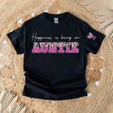 Personalized Happiness Is Being An Auntie & Kid Names Woman T-shirt Printed HN24784
