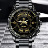 Personalized Canadian Army Veteran Custom Rank & Name Watch Printed AHVA24793