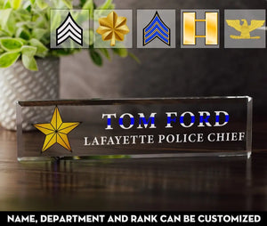 Personalized US Police Acrylic Plaque Printed 24806KVH
