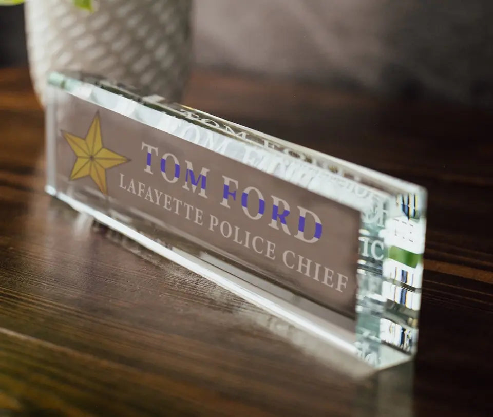Personalized US Police Acrylic Plaque Printed 24806KVH