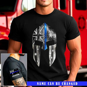 Personalized Australian Police Spartan Helmet Custom Name T-shirt Printed KH24823