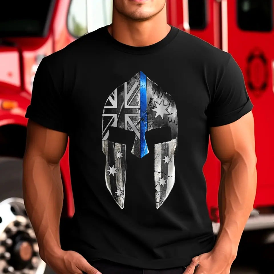Personalized Australian Police Spartan Helmet Custom Name T-shirt Printed KH24823
