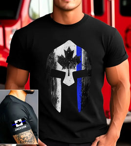 Personalized Canadian Police Spartan Helmet Custom Name T-shirt Printed KH24824